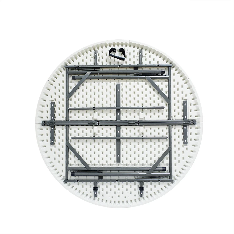 Hotsale 10 People Outdoor Banquet 4ft White Folding Round Plastic Table Top For Wedding Party