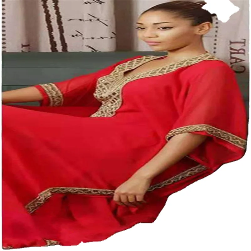 Одежда для кафтанов ислам Бубу кафтан халат Djellaba Dubai Abaya мусульманское шифоновое платье макси африканские платья женщин