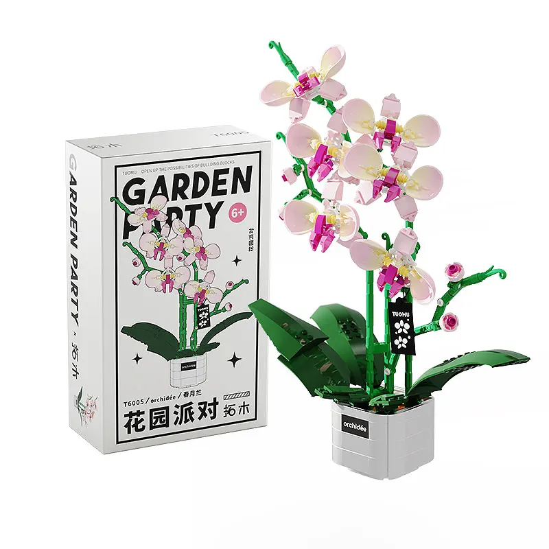 OEM ODM Diy High Quality Assemble Plastic Building Block Spring Bouquet Bricks Flower Set For Holiday Gift