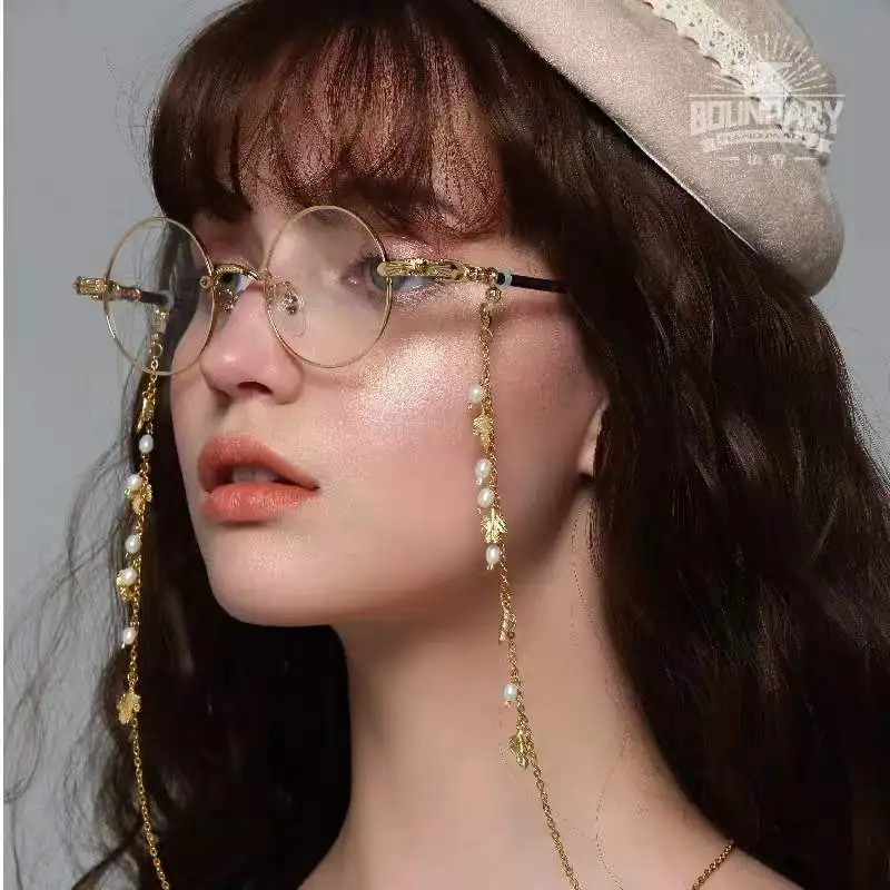 Factory Wholesale Fashion Luxury Design Female Copper Chain Retro Necklace Glasses Sunglasses Decorative Chain