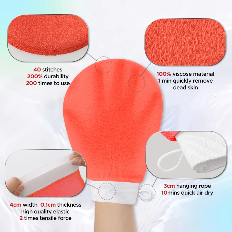 Morocco Bath Gloves Scrubbing Exfoliating Gloves Hammam Scrub Mitt Magic Peeling Glove Exfoliating Tan Removal Mitt