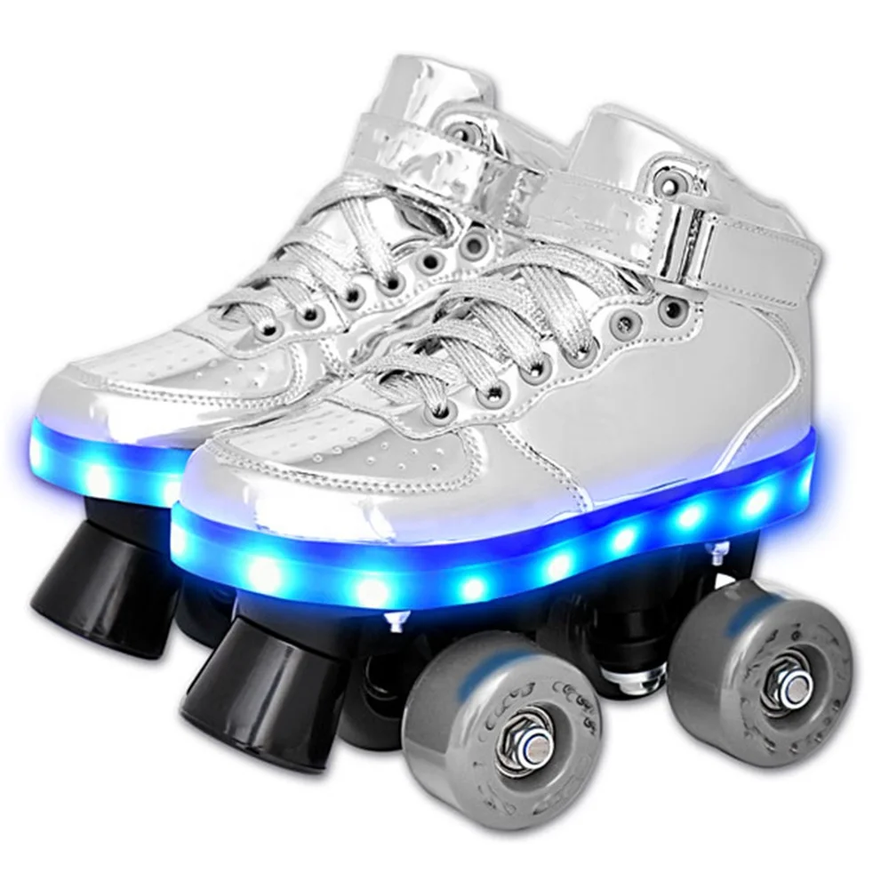 Wholesale price ODM Quad roller Skate Rink Skating custom color Recreational Inline rental Flashing Roller skates
