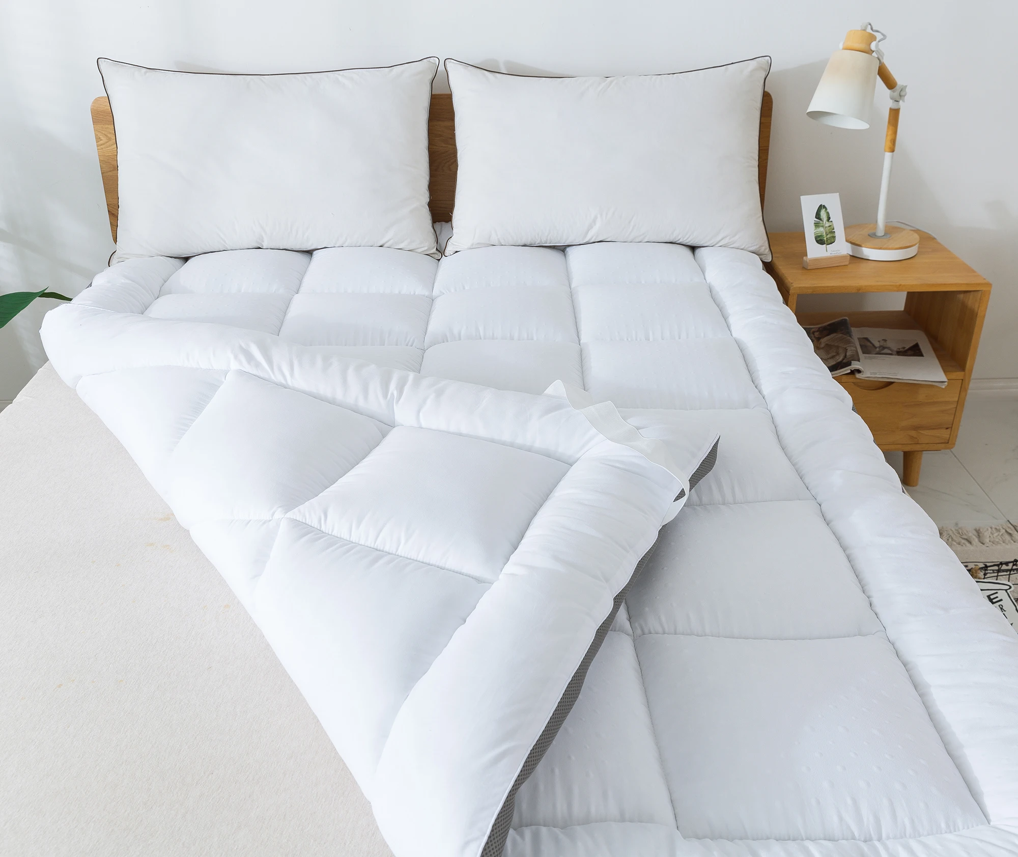 High Quality Sleep well Wholesales Price Mattress Polyester Fiber Mattress King Size