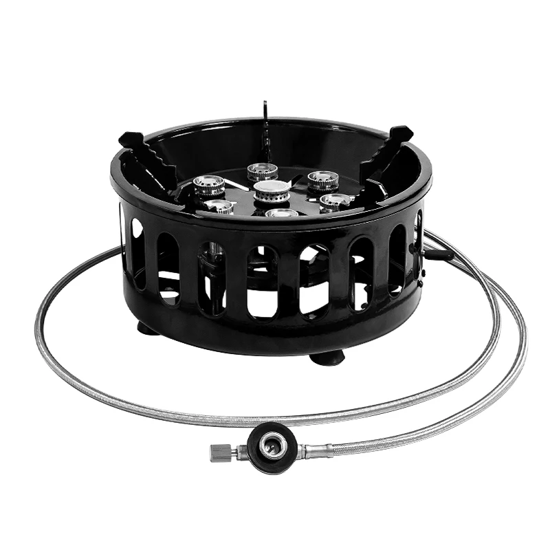 TC-DF-9 Outdoor mini gas stove hiking cooker adjustable portable camping butane gas stove
