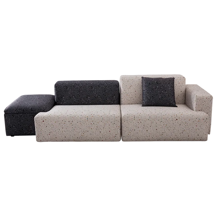 Living Room Furniture Fabric Patchwork Modular Sofa Set with pillows