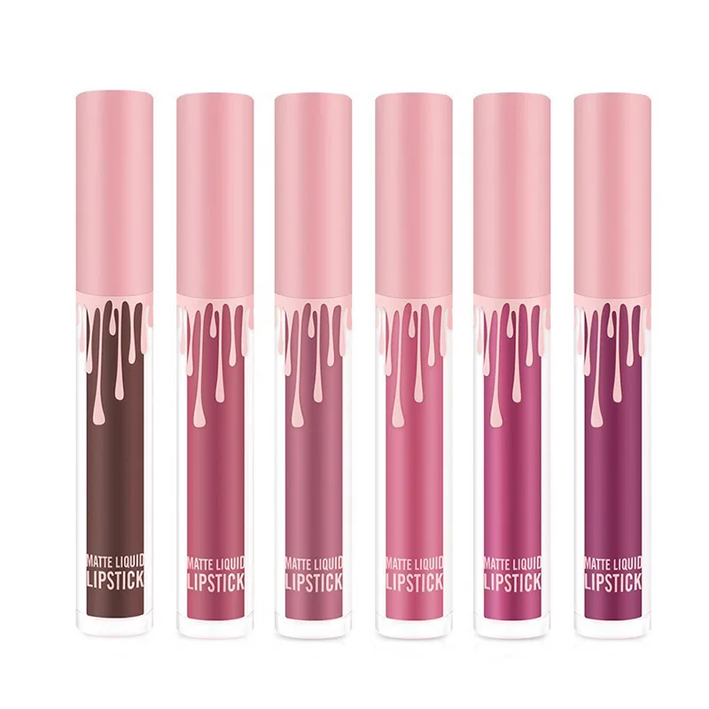OEM NO MOQ matte lipgloss custom your logo lip gloss matte long lasting waterproof liquid lipstick matte private label