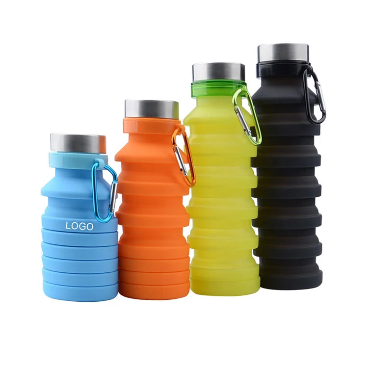 Manufacturers wholesale Silicone Foldable Drinking Collapsible Water Sports Water Bottle
