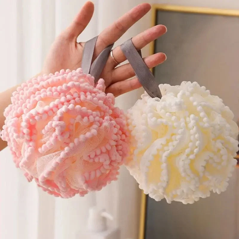 Shower Ball, Rubbing Bath Bubble, Super Soft and Easy Bubbling Bath Flower Bathroom Shower Accessories