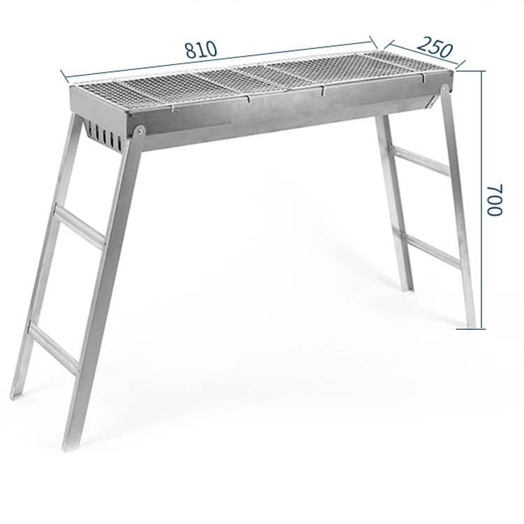 
Large 81cm outdoor portable square charcoal barbecue grill BBQ grills 