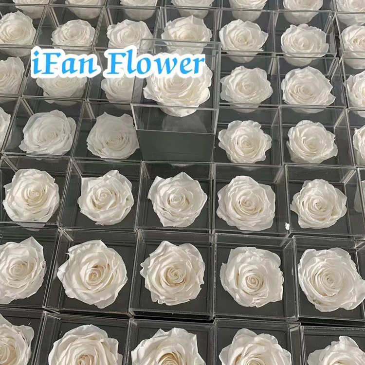 Wholesale colorful everlasting roses flower arrangements preserved roses real wholesale