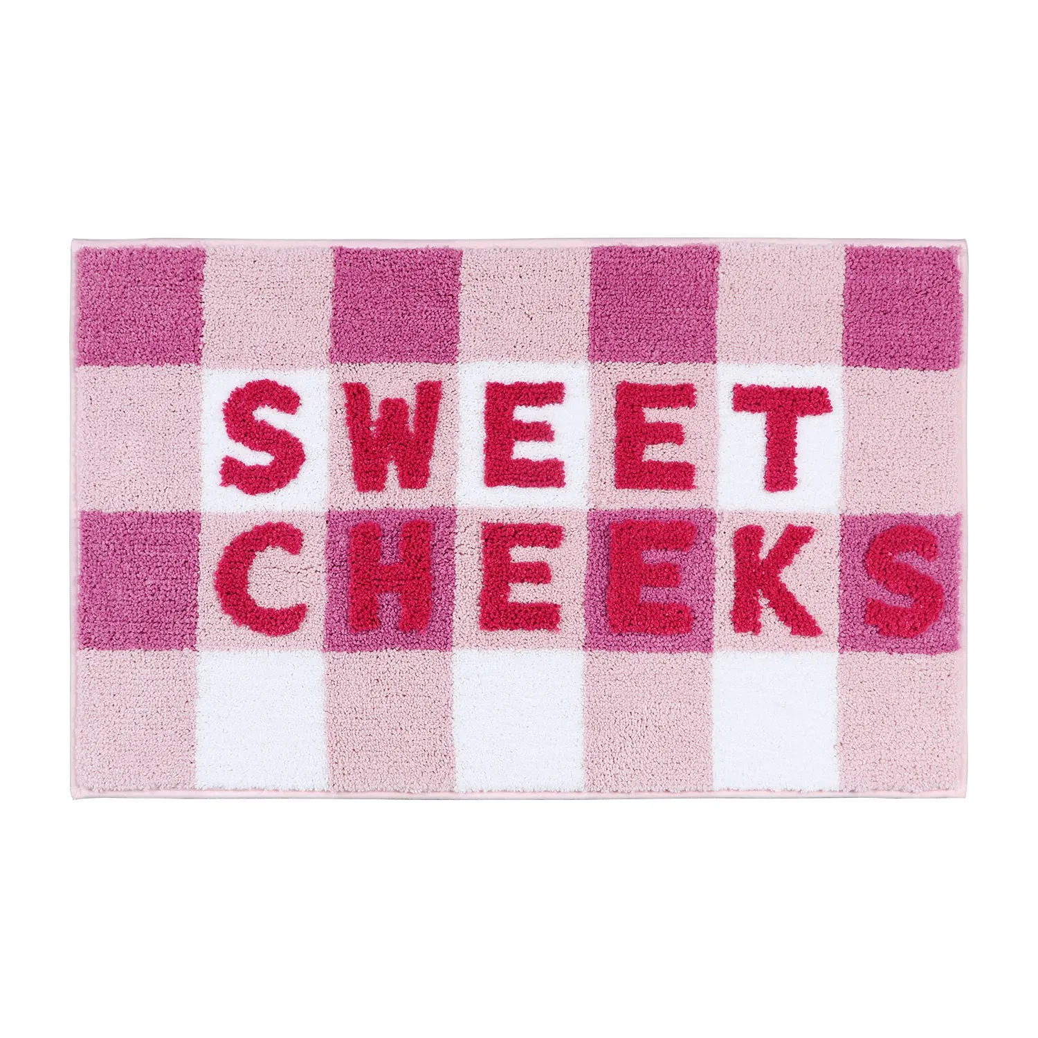 Luxury Printed Shaggy Absorbent Think Bath Floor Mats Checkered  Get Naked Rug Door Mat Carpet For Bathroom