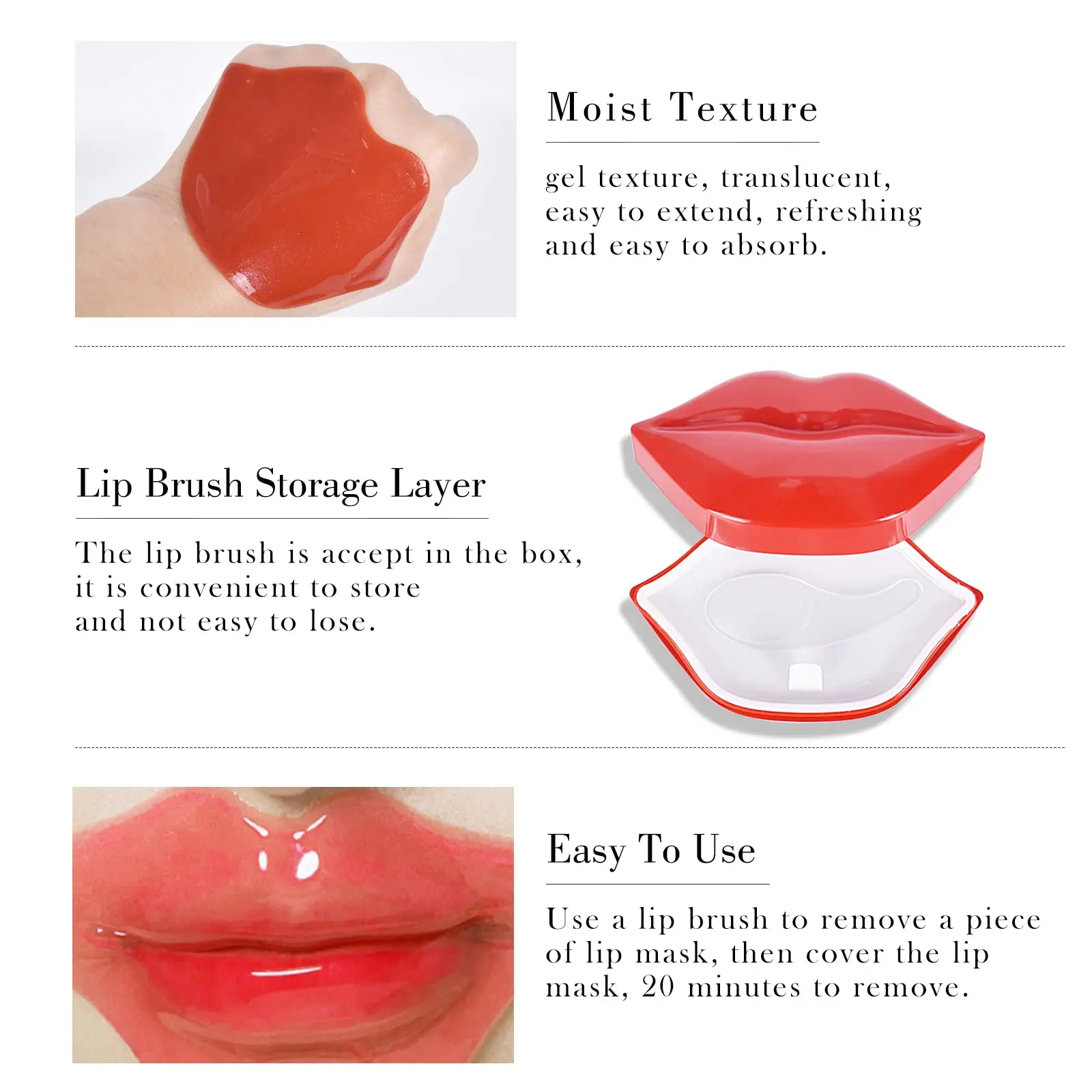 Cherry Jelly Lip Care Mask Easy To Absorb Custom Logo Moisturizing Lip Mask