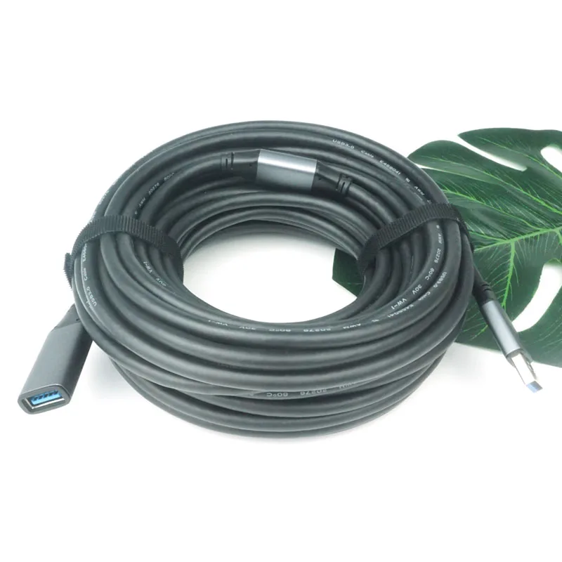 amplifier with chip usb 3.0 5Gbps  bare copper Female to male 3.0 usb extension cable cord 15m 25m 30m