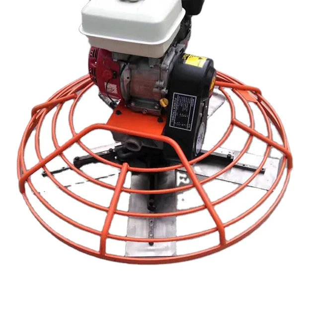 Walk behind road power trowel and concrete troweling machine