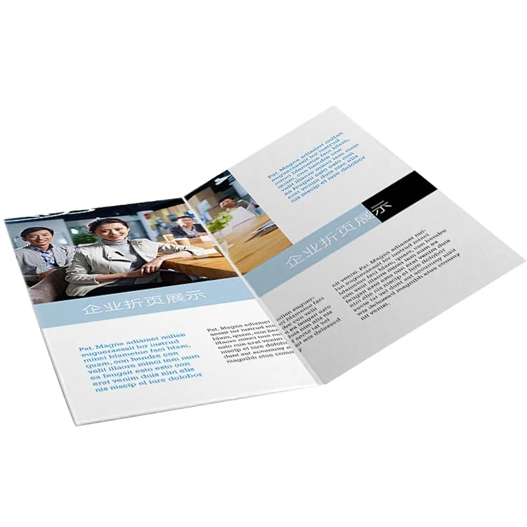 Manufacturers customize their own premium printed stickers with folded leaflets for promotional brochures