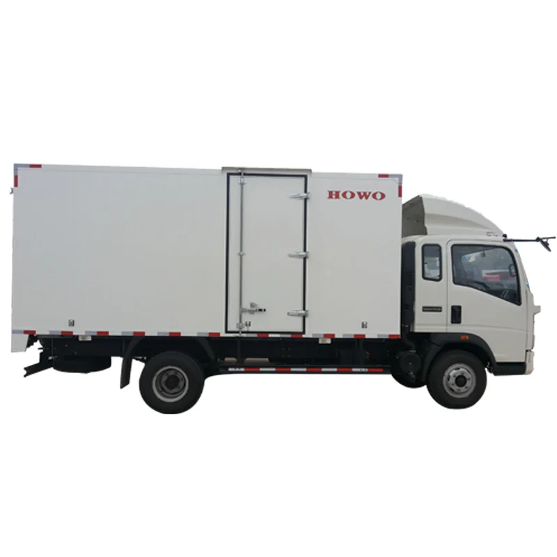 HOWO cheap light duty 4x2 cargo box van truck