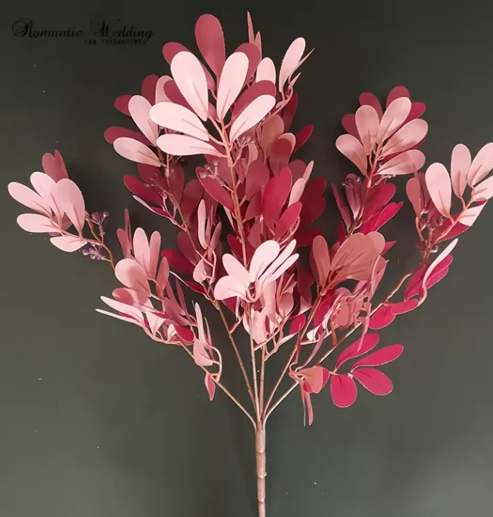 wedding 5 fork jujube leaves put bundle wedding hall home decoration with peanut flower leave