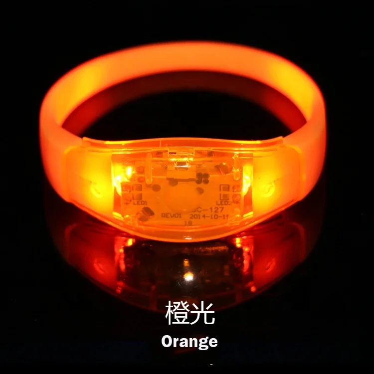 christmas Sale Flashing Illumination LED Bracelet With Logo,sound activated led bracelet