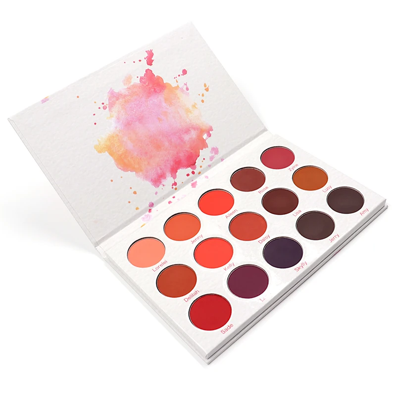 
2021 custom dark color private label eyeshadow palette vegan curently free eye shadow 