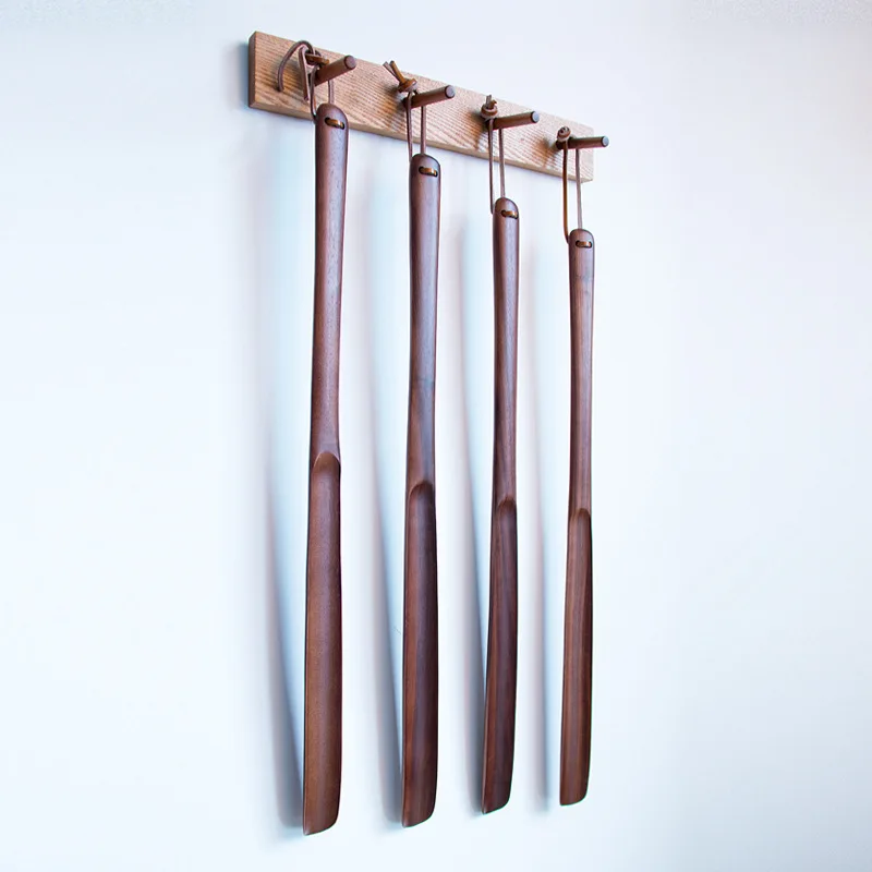 
Walnut Wood Shoehorn Wood Long-Handled Wooden Shoe Horn factory 