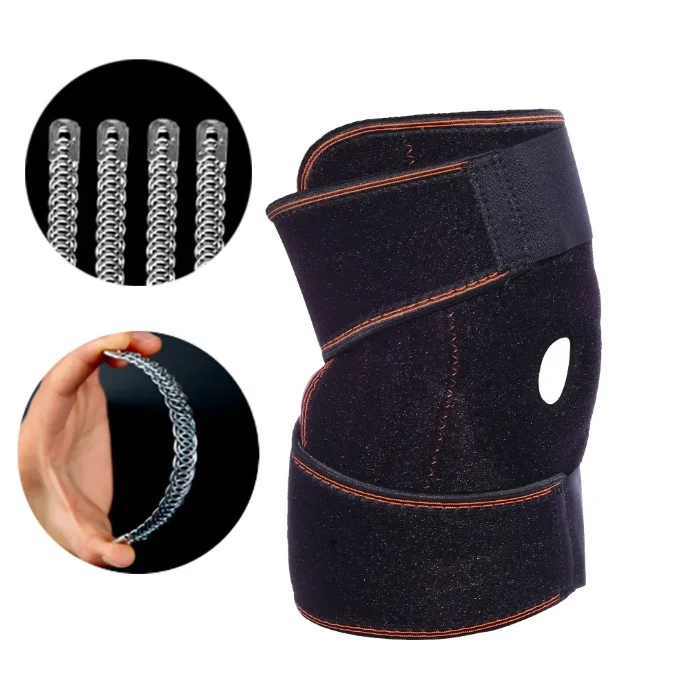 non-slip strong compression Knee joint pads brace Outdoor knee pads Fixed strap for pain relief and injury recovery