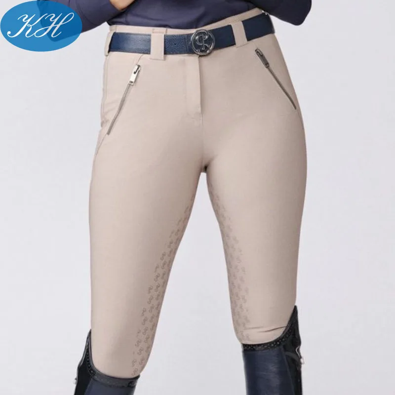 Новинка от производителя одежды для конного спорта KH, силиконовые Бриджи на все сиденья, штаны для верховой езды Jodphurs