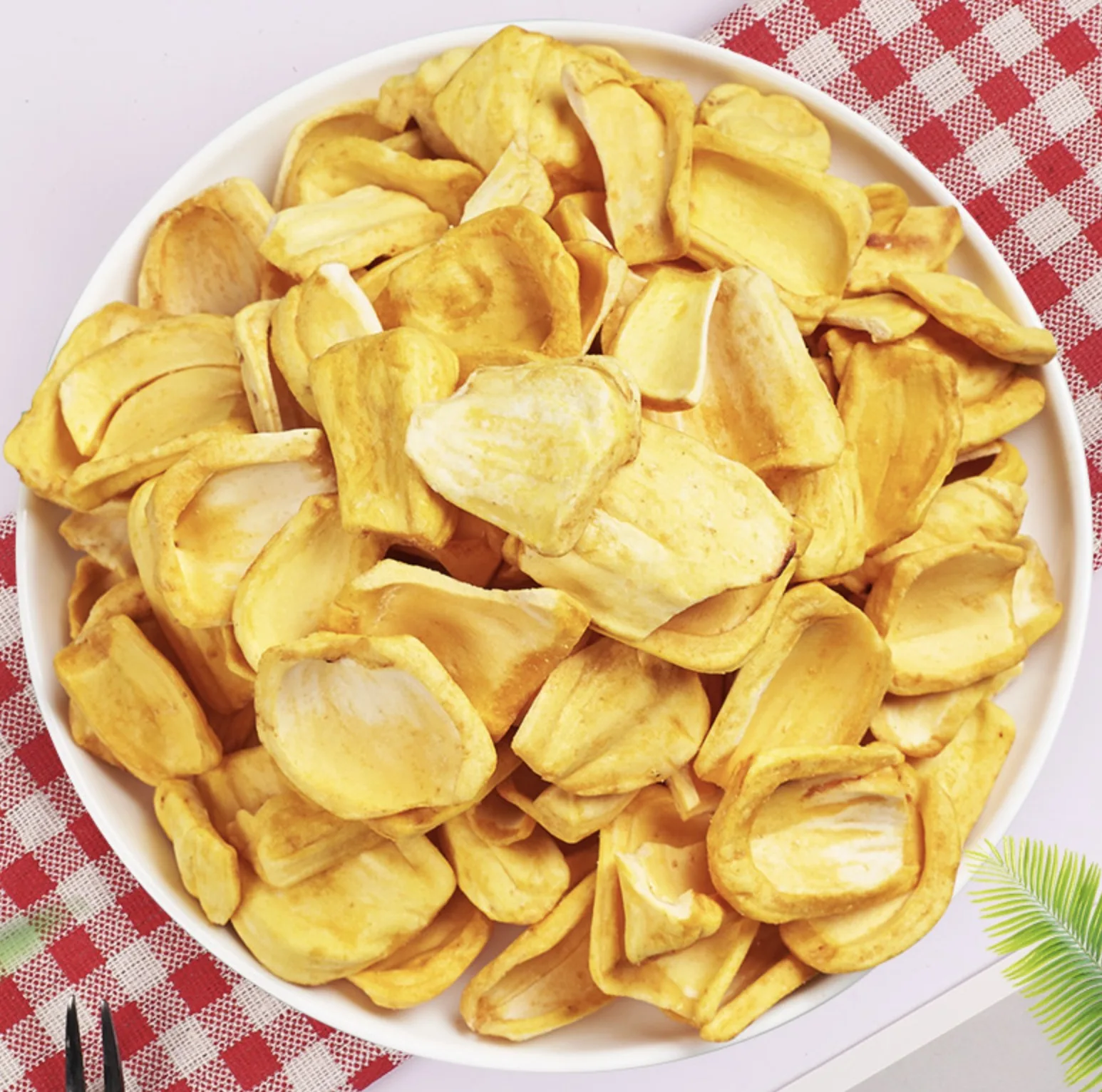 Оптовая продажа, вакуумные жареные органические фруктовые Чипсы jackfruit