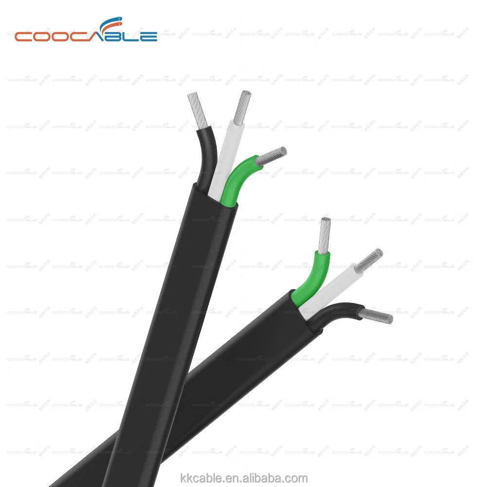 10/3 AWG  Spec Triplex Flat AC Marine Wire - 18 Feet