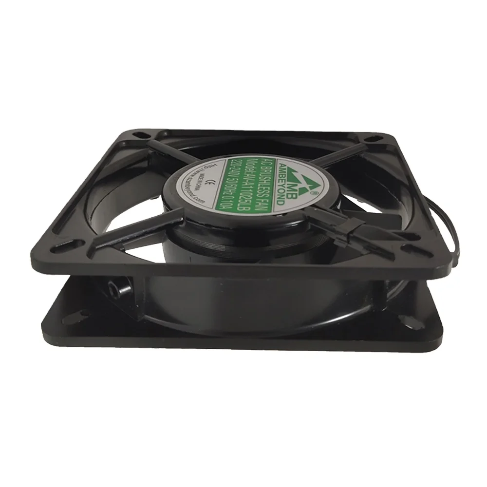 AMBEYOND 110x110x25mm 1800/2400RPM 110mm 25mm AC Aluminum frame fan
