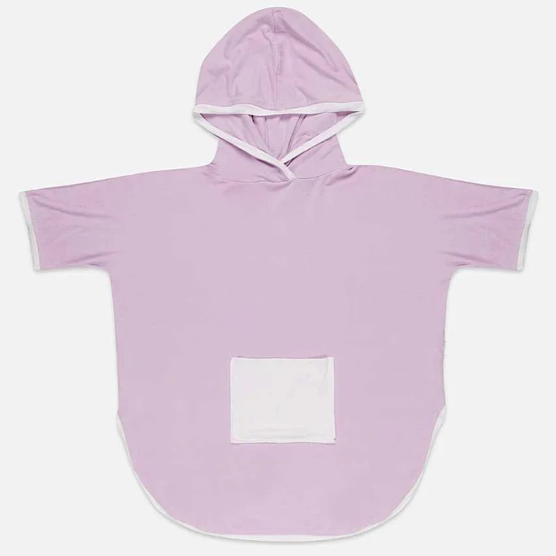 Organic kids bamboo poncho custom kids beach towel hooded poncho eco friendly children hooded towel jersey  beach poncho kids