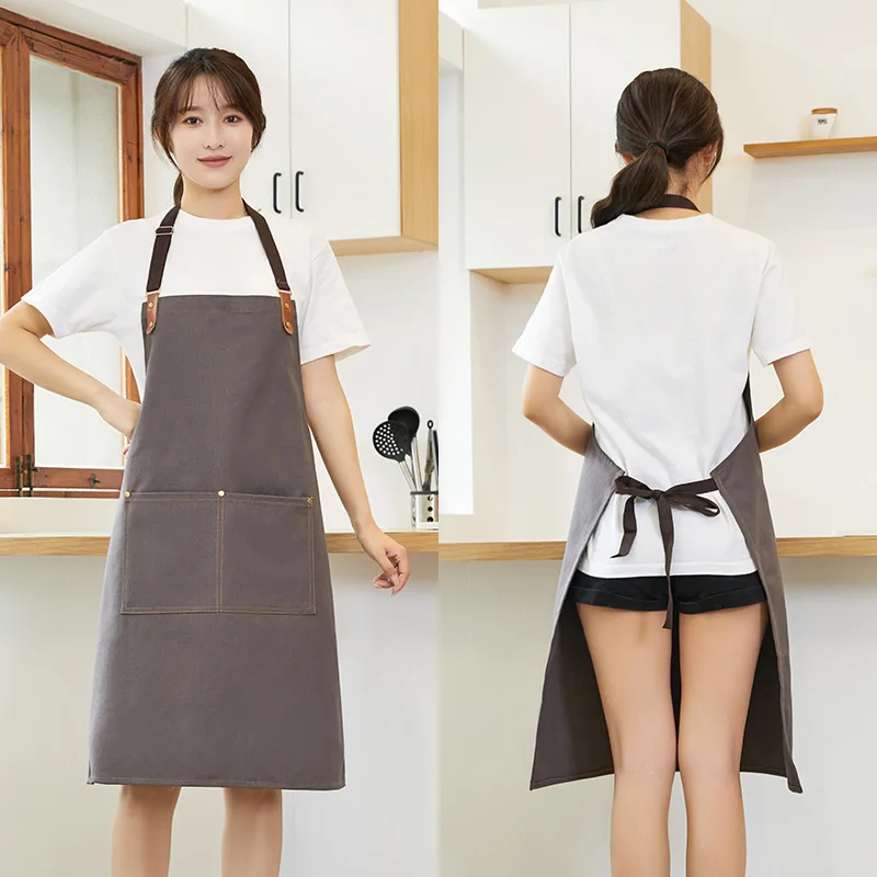 Promotion Apron Canvas Material and Work Apron Product Kitchen Chef Aprons