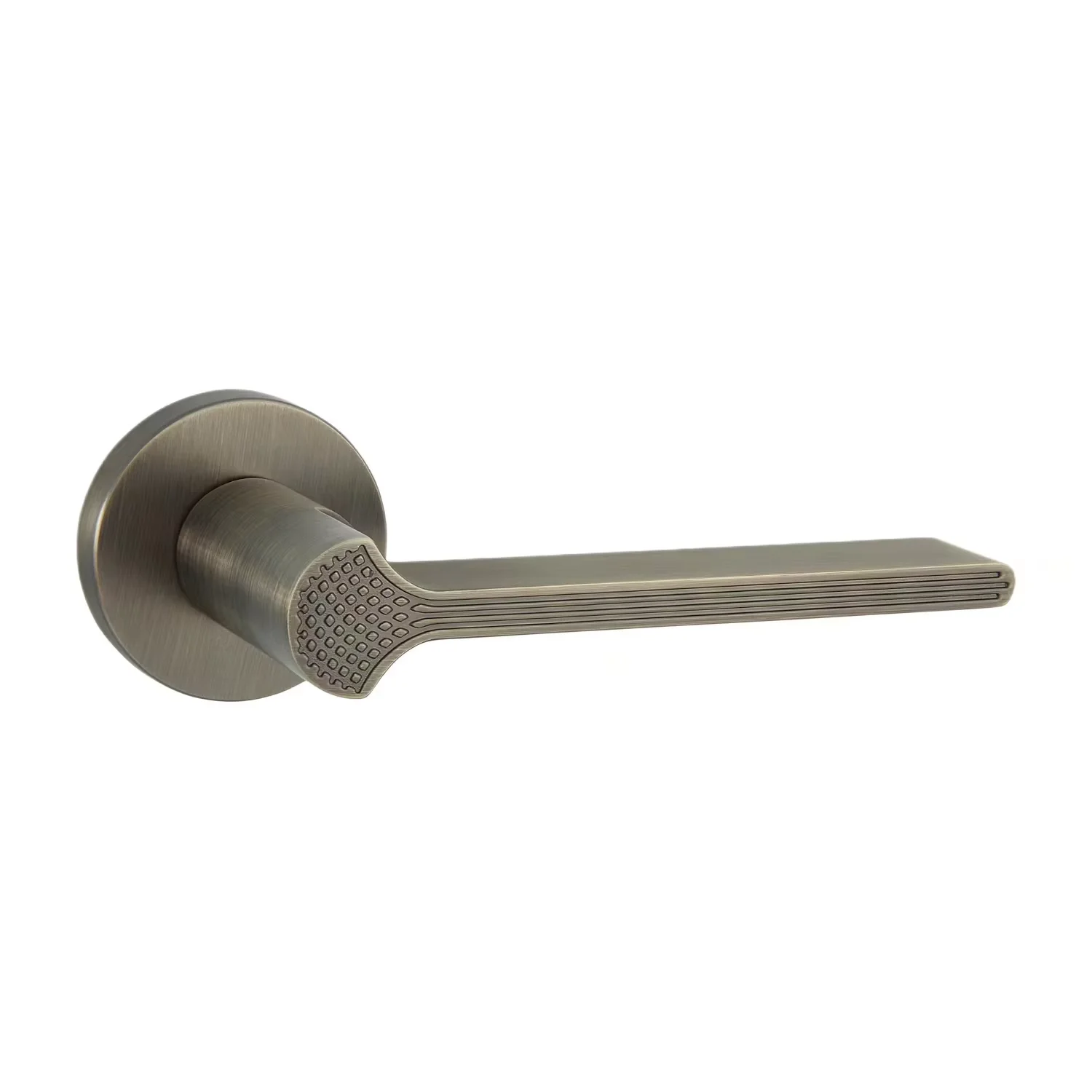 Factory Bestseller House Morden Zinc Silent Door Handle Set Passage Door Lever Handle With Lock
