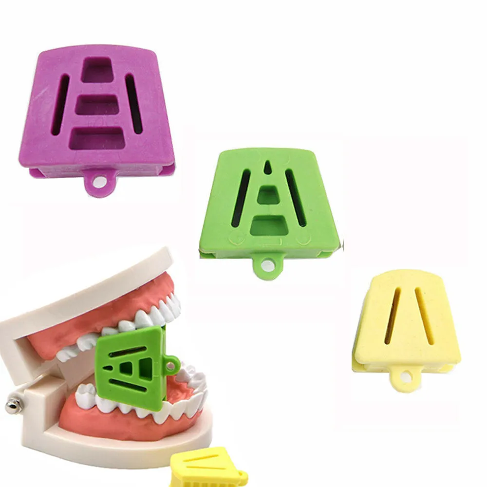 3Pcs/Set Dental Silicone Autoclavable Occlusal Pad Bite Block  Rubber Opener Retractor Orthodontic Mouth Opener Impression Kit