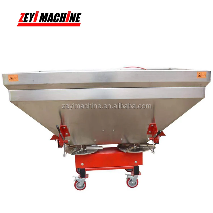 tractor PTO mounted stainless steel fertilizer spreader
