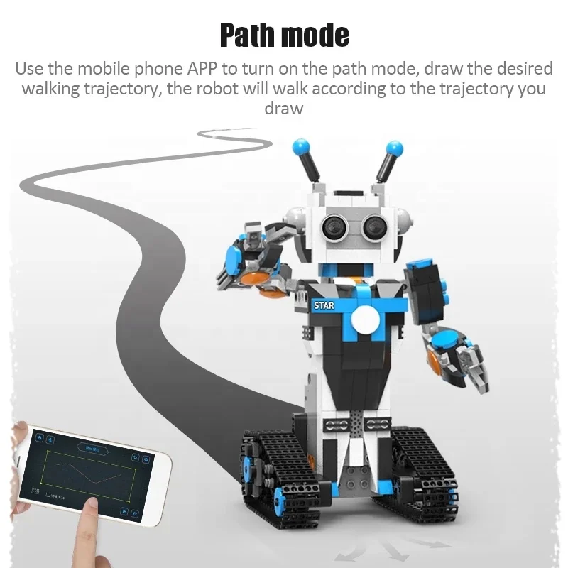 426pcs APP controlled programmable rc robot toys science DIY building blocks remote voice control programming robotic bricks kit