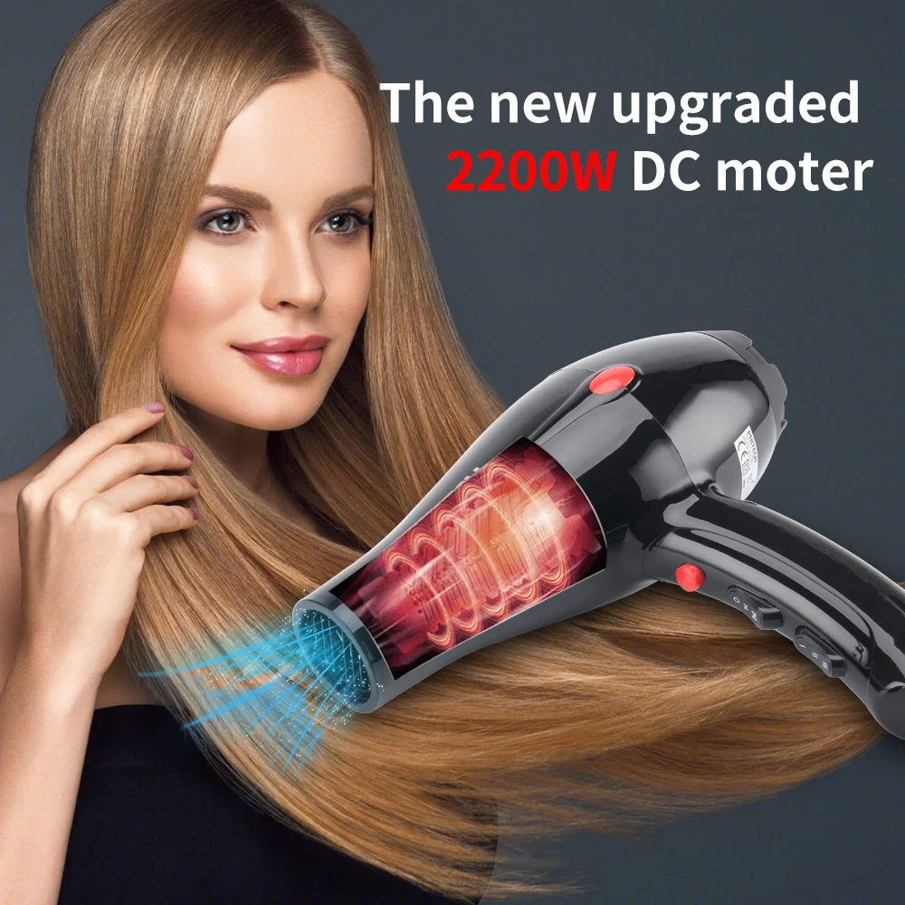 PRITECH Oem Customized Professional 2 Speed 3 Heat Setting 2000W Hair Dryer