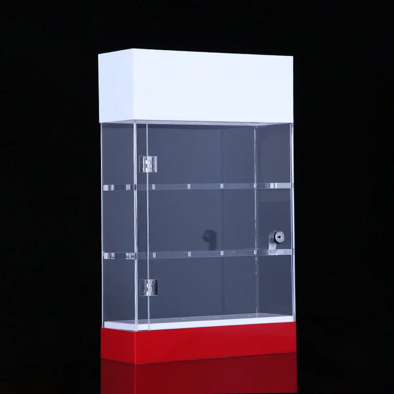 Пользовательский акриловый прозрачный шкаф для дисплея акриловая коробка Прозрачный многослойный Дисплей Стенд Акриловые Часы Дисплей Стенд