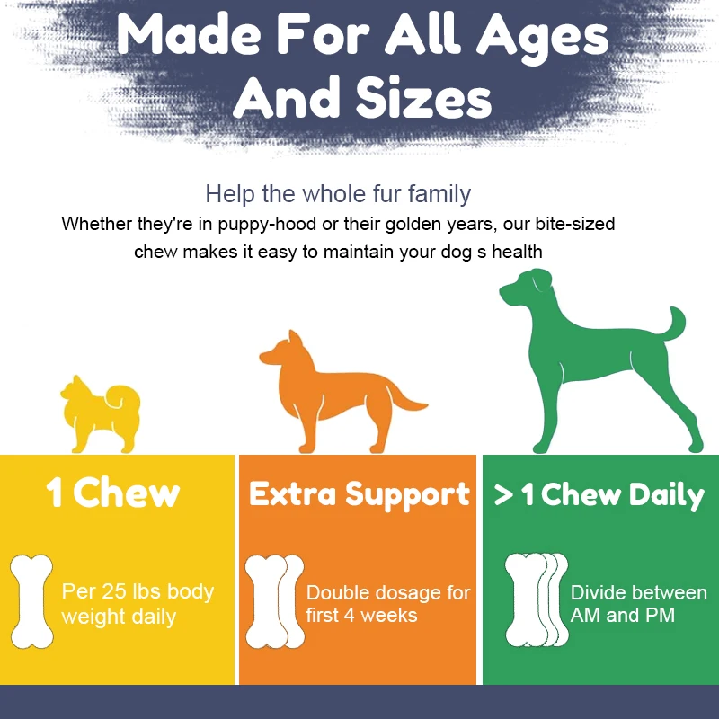 Custom Canine Omega-3 Fish OIL Supplement Chew Shrimp Food Soft Dog Treats