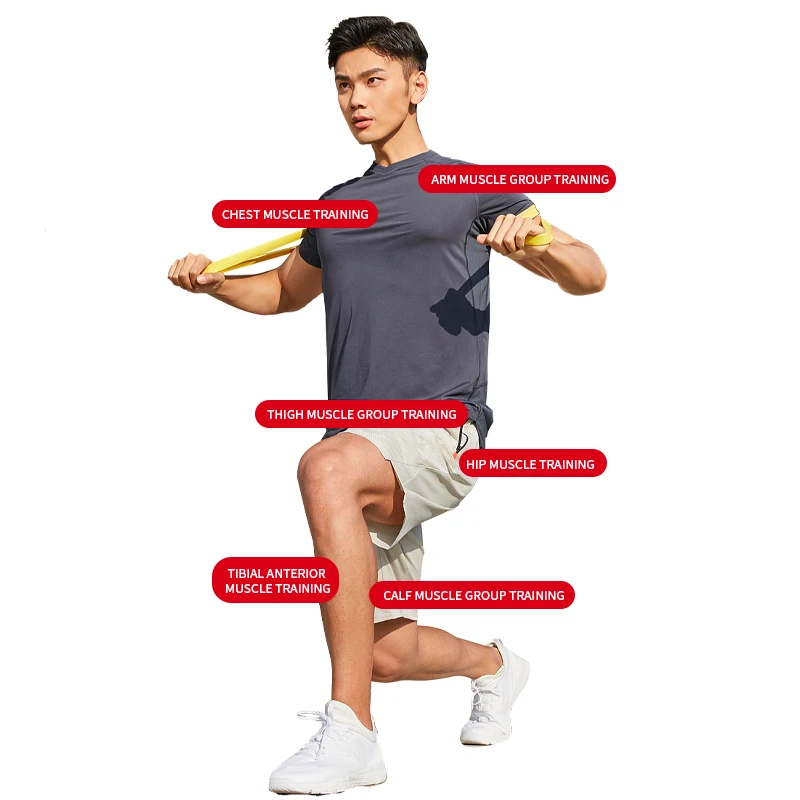 TPE factory source 2080x6.4x4.5mm pull up assist band fitness strength band power exercise custom TPE stretch resistance bands