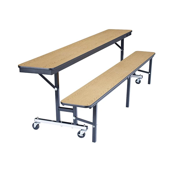 High School Dining Room Canteen Folding Table and Chair Sets for Sale, School Canteen Table Modern 1 Set School Desks Set/ Wood