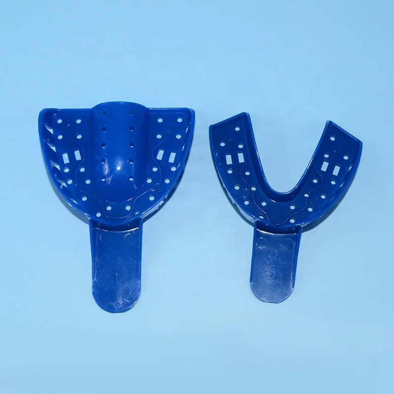 Orthodontic implant teeth tray disposable adjustable perforated sterilization plastic dental impression tray