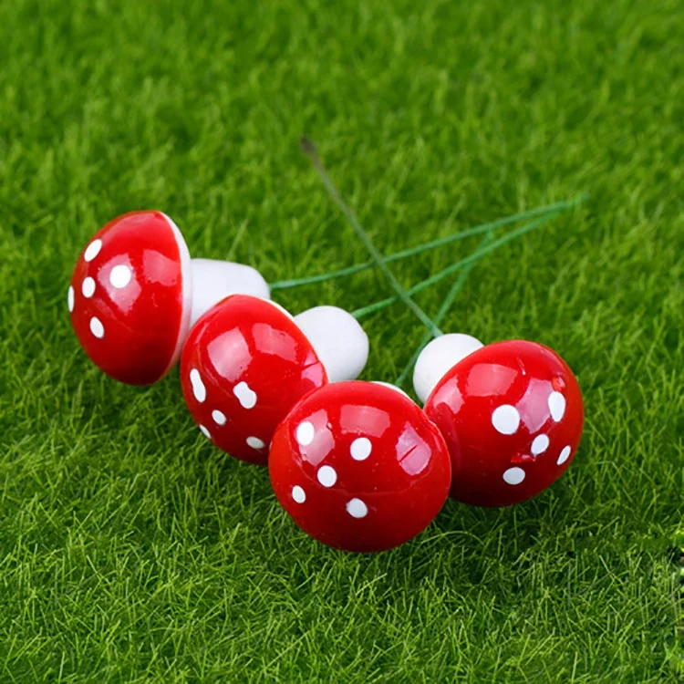 Simulation plant foam color small mushroom micro landscape potted bonsai decoration accessories 	fake mushroom for decoration