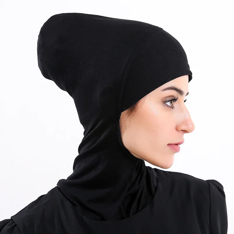 2021 Wholesale  High Elastic Modal Cotton Stretchy Scarf Inner Hijab Muslim Scarf