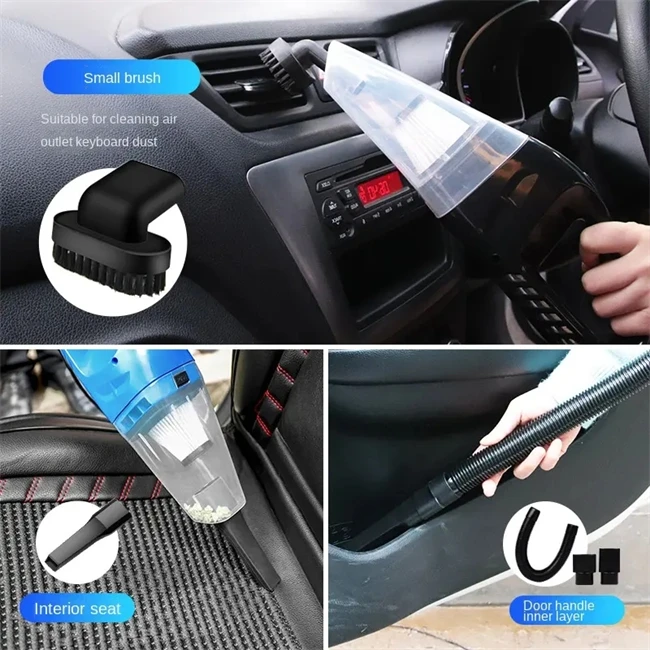 Handheld Car Vacuum Cleaner Strong Power 120W Powerful Car Interior Cleaning Wet Dry dual-use 12V Mini Car Vacuum Cleaner