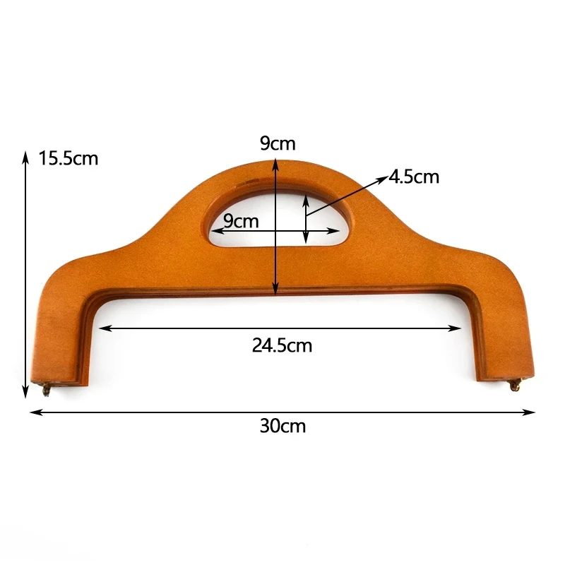 Custom High Quality Wooden Clutch Bag Box Frame Closure Kiss Clasp Foldable Wooden Purse Frame
