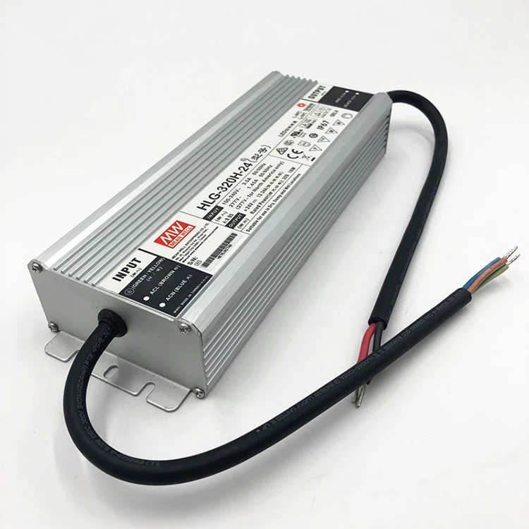MeanWell HLG-320H 12~54V AC-DC Single Output Enclosed Mean well LED Driver Power Supply For Fishing Lamp
