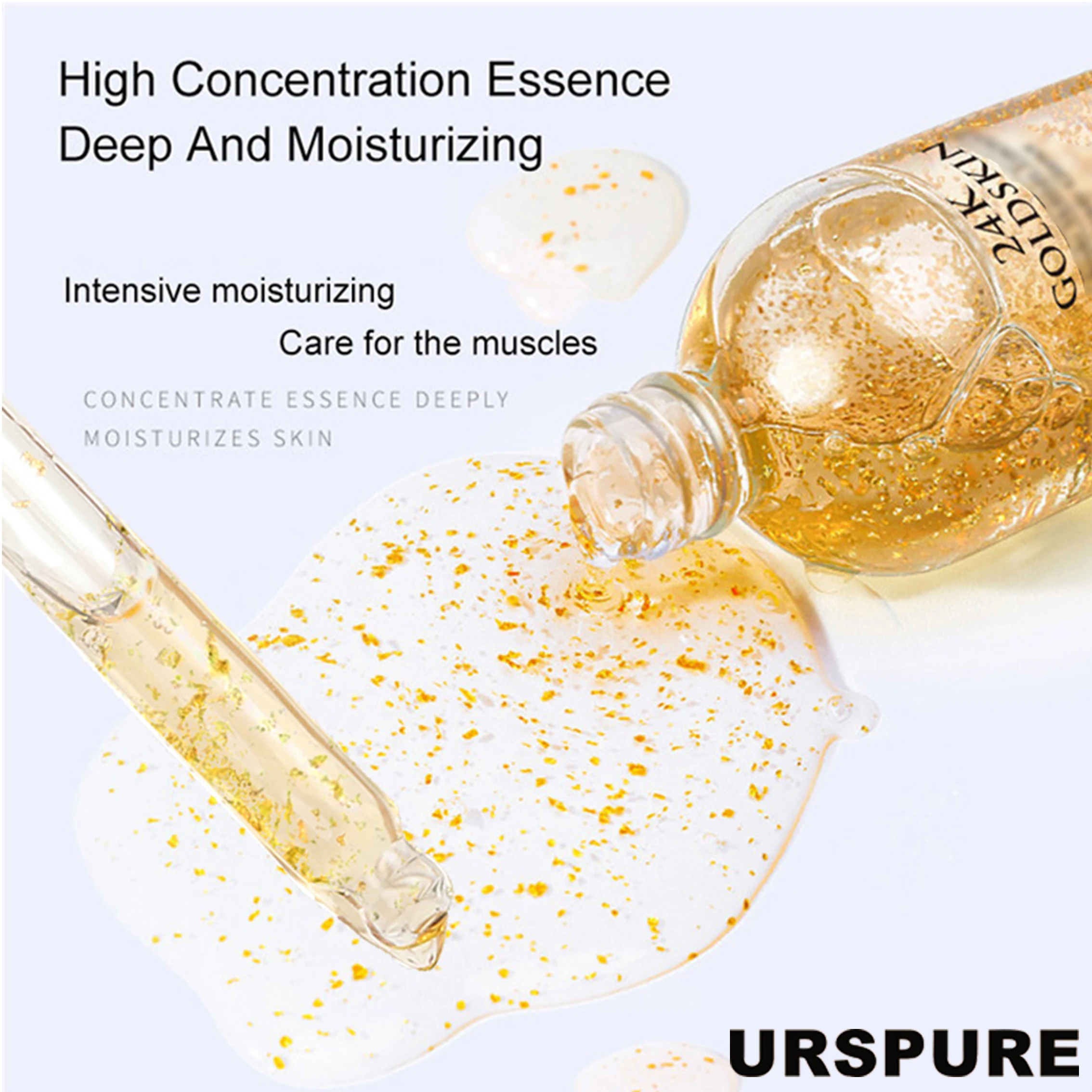 Private label OEM supply 24k gold with ginger serum 24 k gold face serum