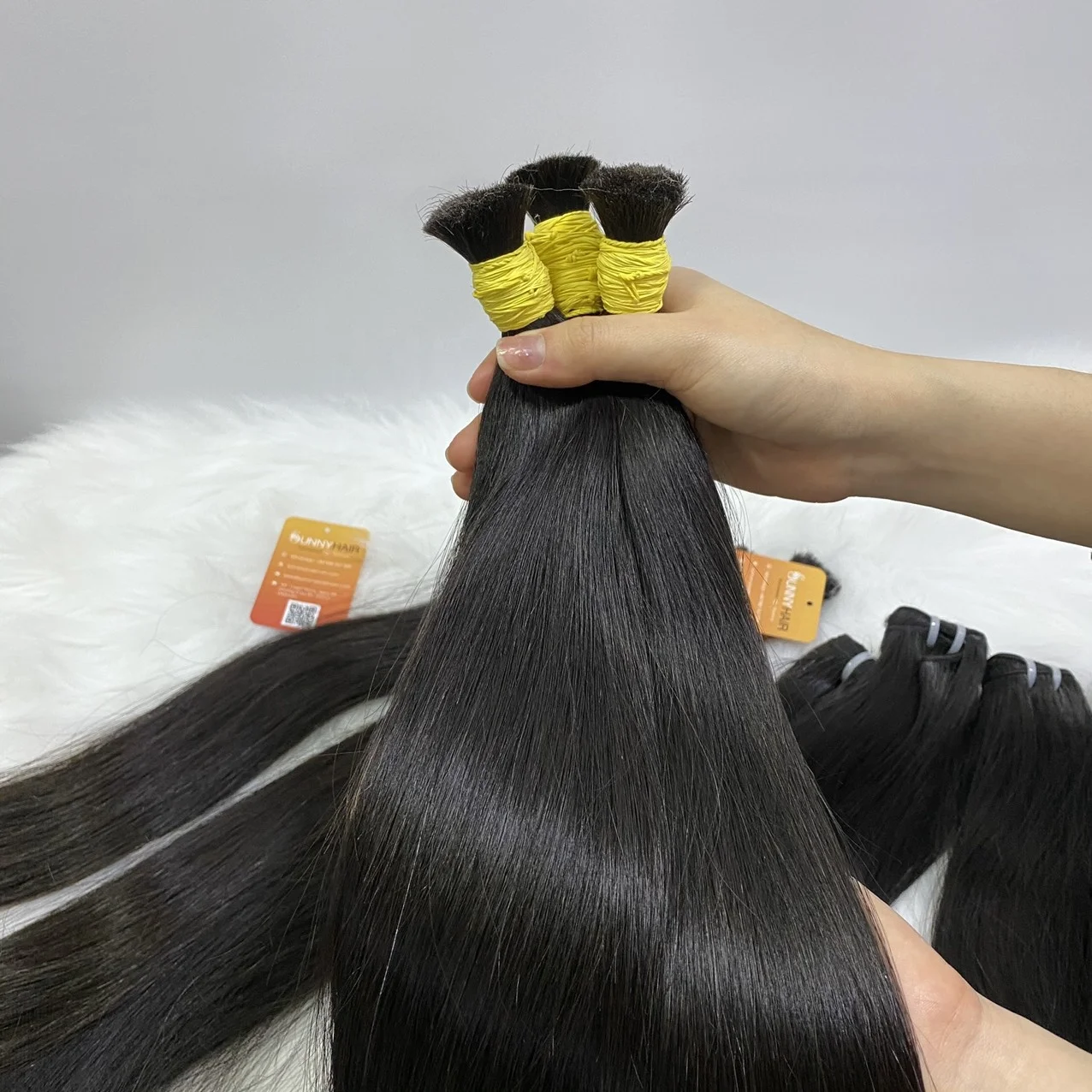 Vietnamese Human Hair Top Quality Black and Blonde Hair Bulk Human Hair Toupee