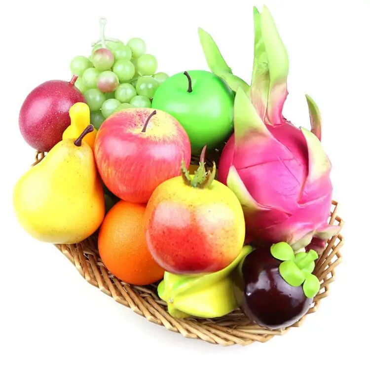Watermelon Peaches Apples Pitaya Freeze Dried Dragon Artificial Vegetables Fruit For Decoration