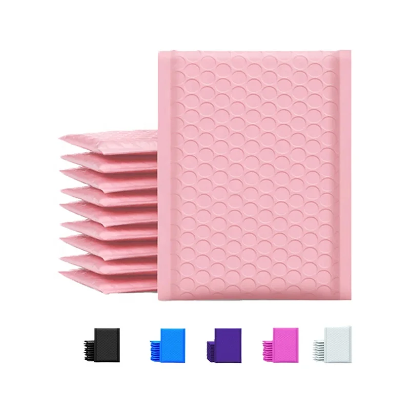 Factory Wholesale Grey Pink Green Blue White Black Strong Adhesive Envelopes Packing Bubble Mailing Bags
